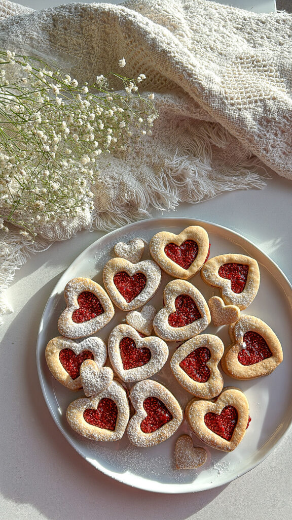 Lemon Raspberry Linzer Cookies Raspberry Lemon Heart Linzer Cookies - Easton Gilowski